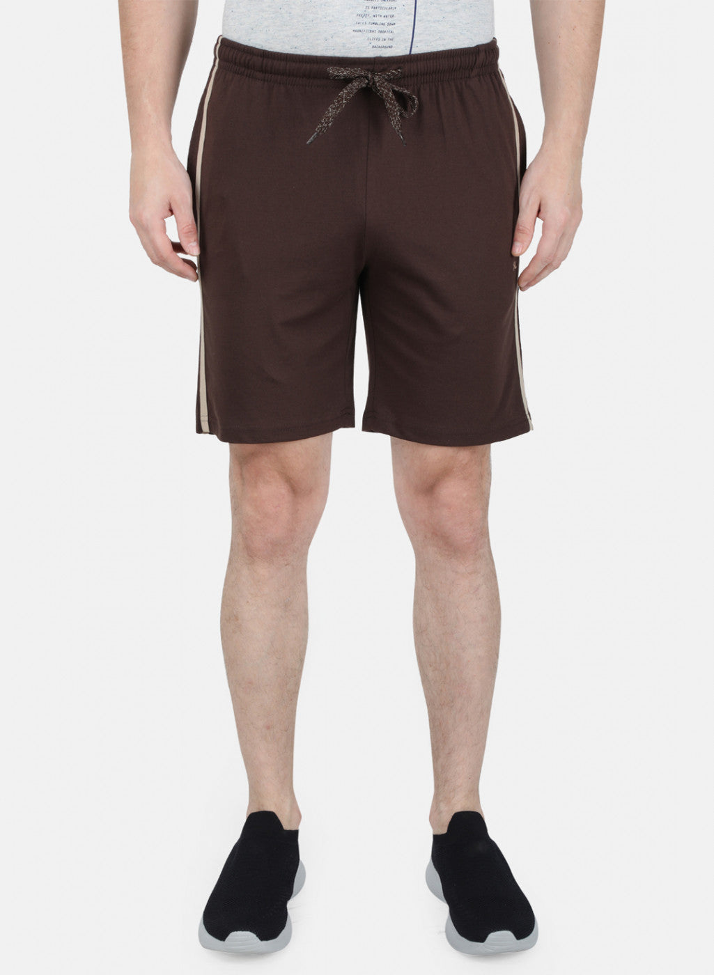 Mens Brown Plain Bermuda