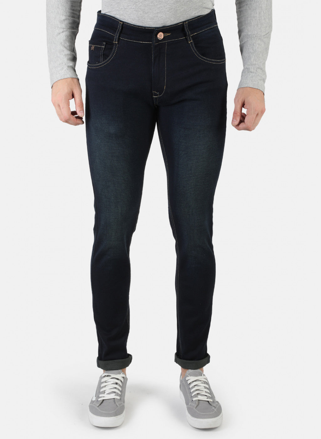 Men Grey Skinny Fit Denim