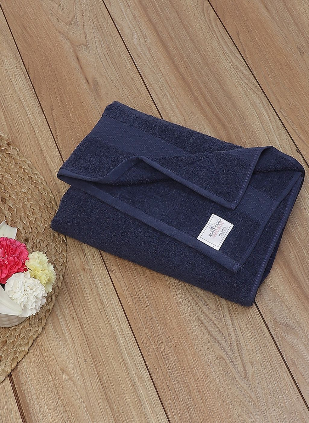NAvy Blue Cotton 400 GSM Bath Towel