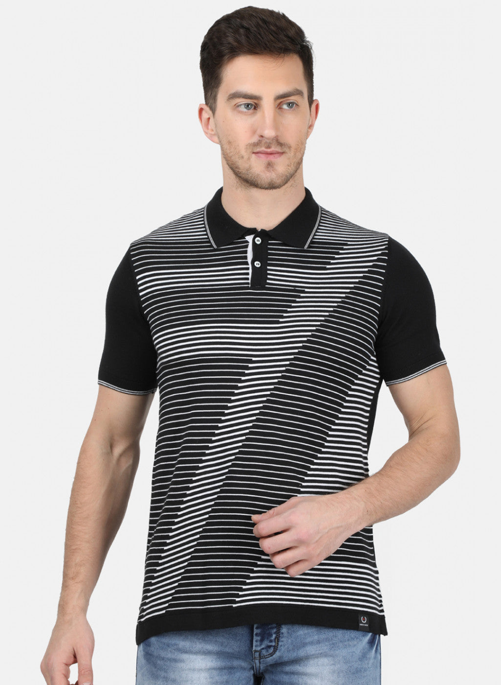 Mens Black Plain T-Shirt