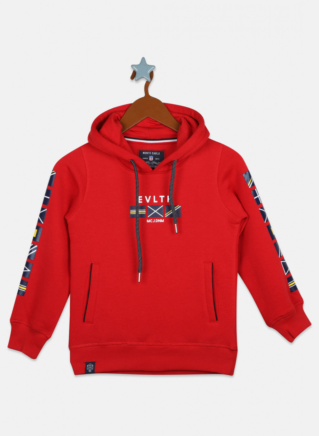 Boys Red Printed Sweatshirt