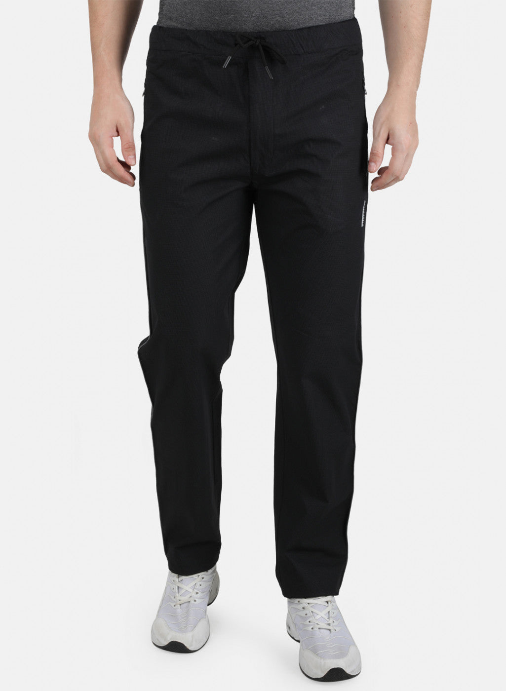 Mens Black Printed Lowers