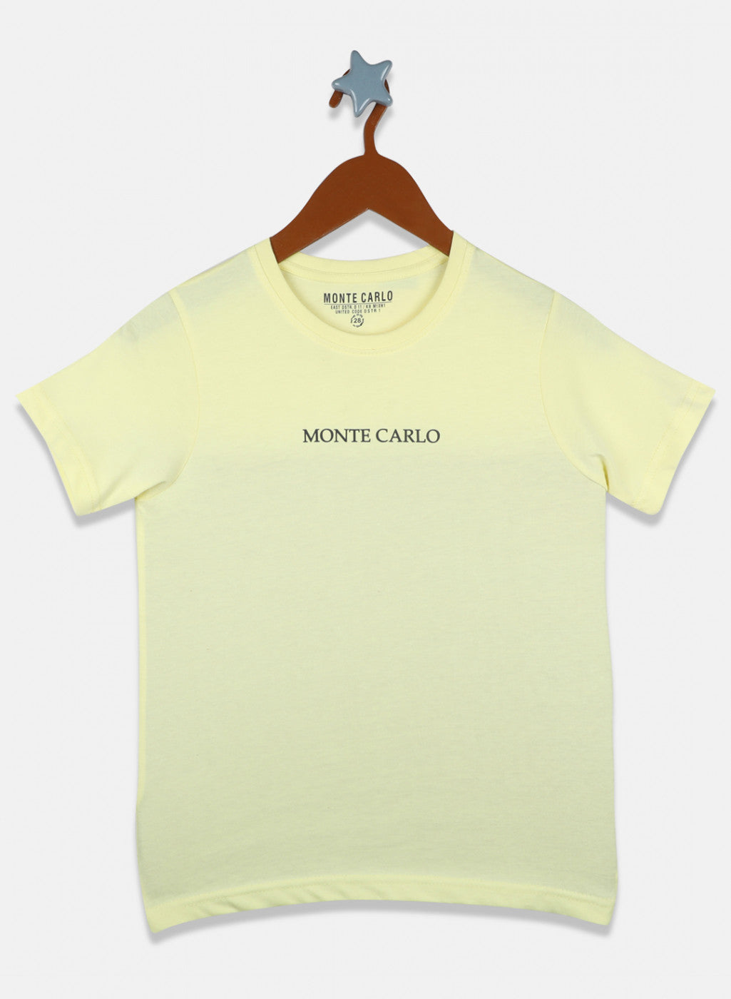 Boys Yellow Plain T-Shirt