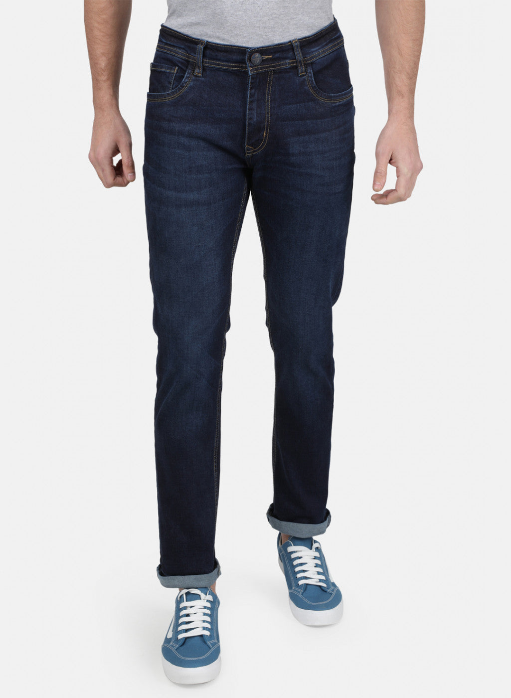 Mens NAvy Blue NArrow Denim