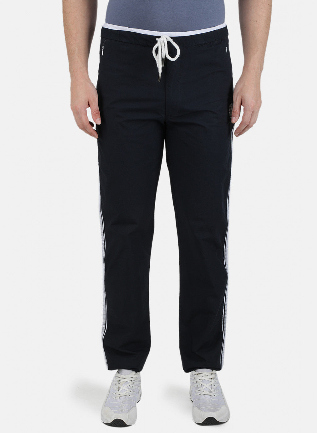 Mens NAvy Blue Plain Lower