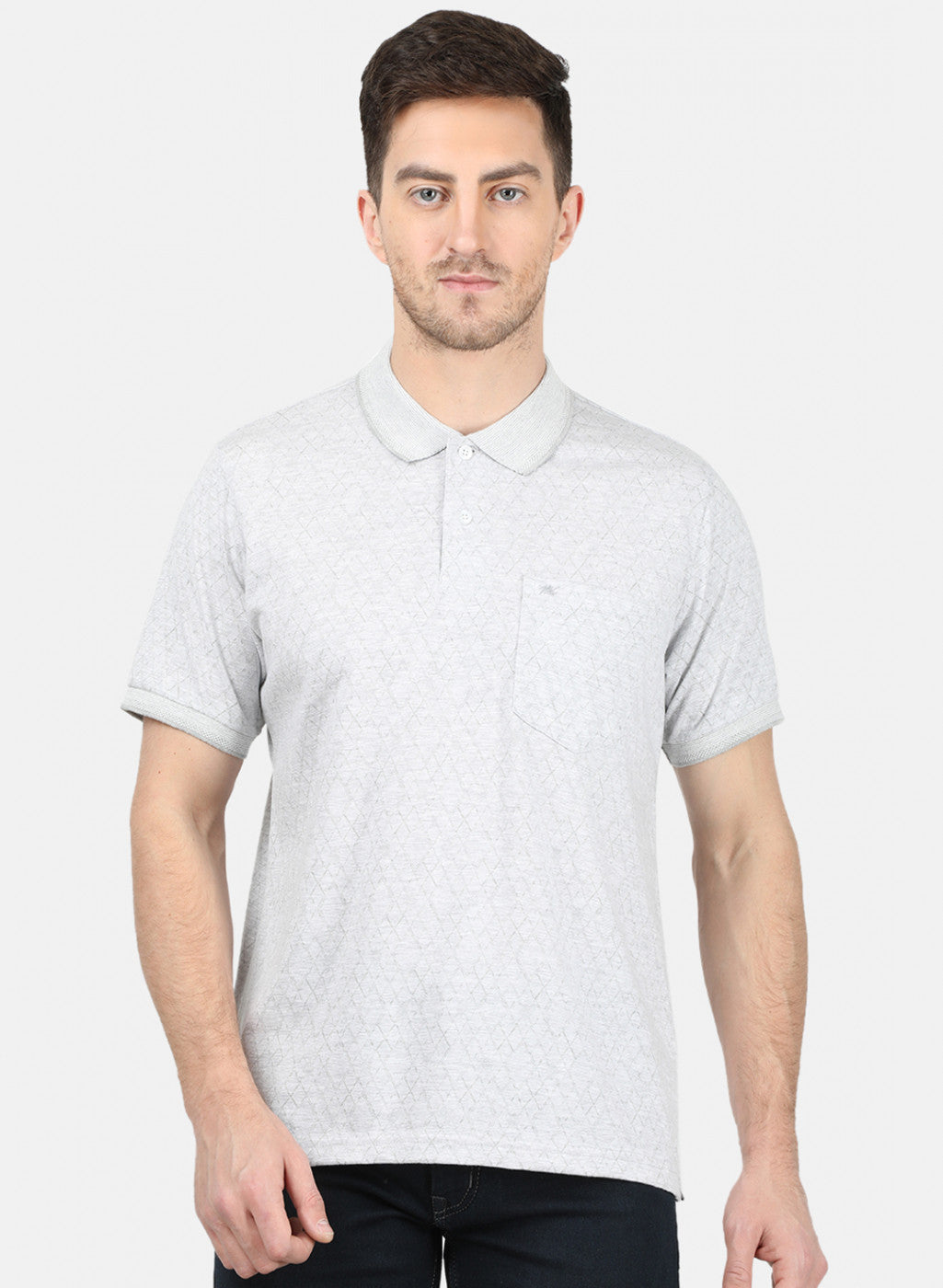 Mens Grey Stripe T-Shirt