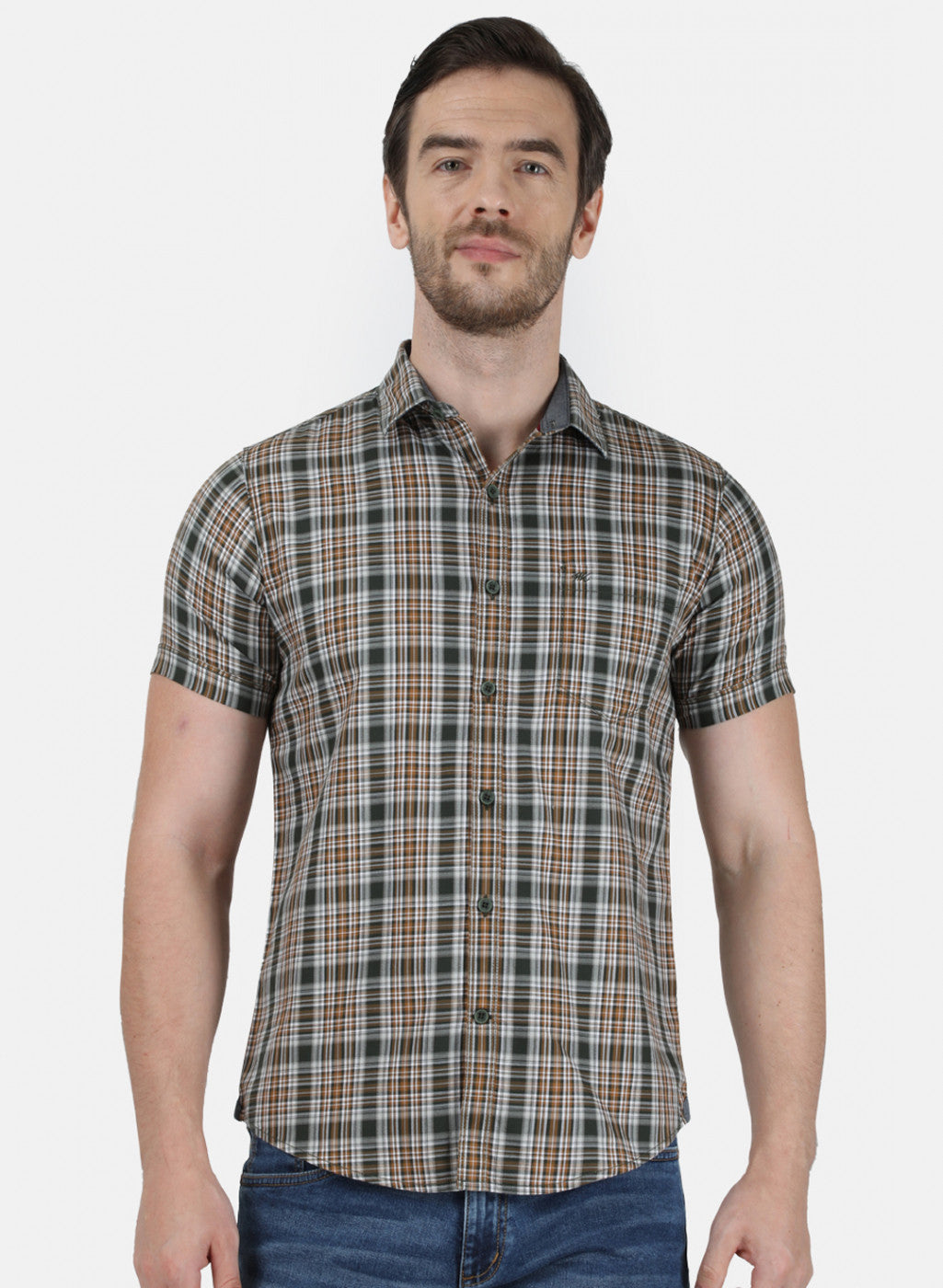 Mens Green Check Shirt