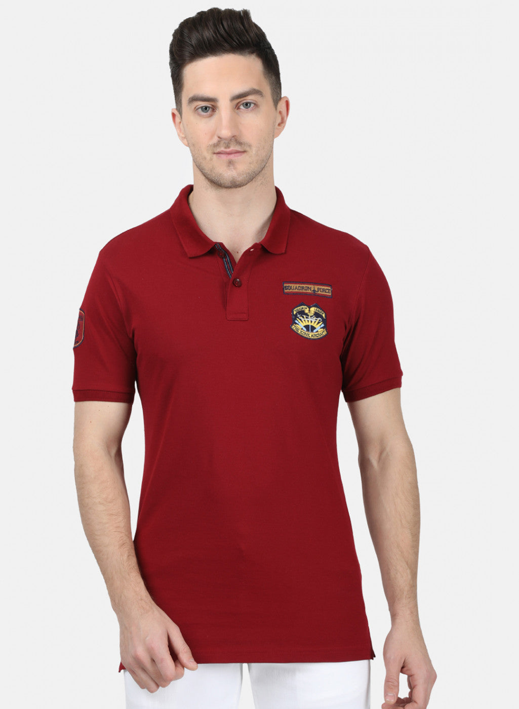 Mens Mahroon Stripe T-Shirt