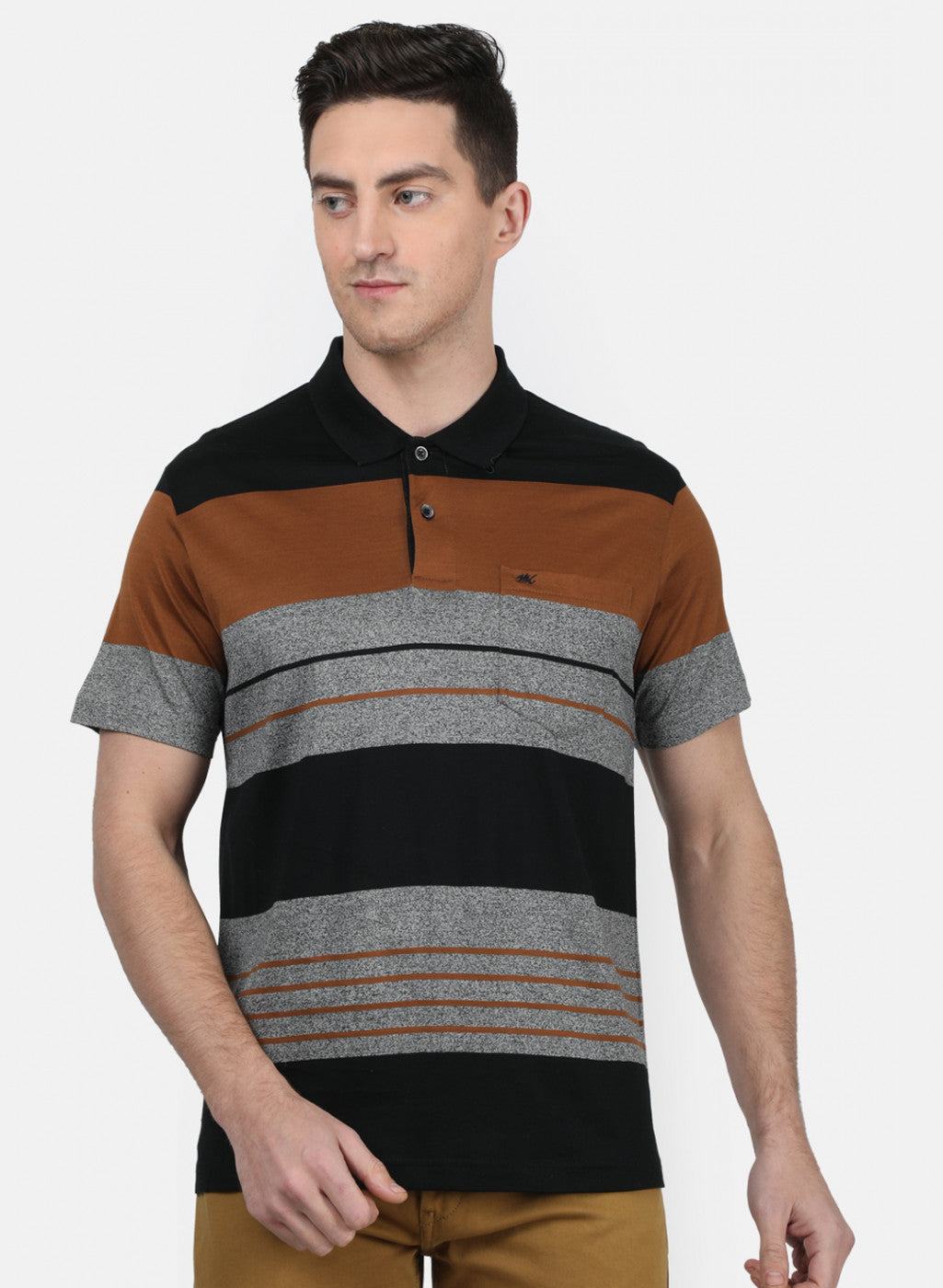 Mens Multi Color Stripe T-Shirt