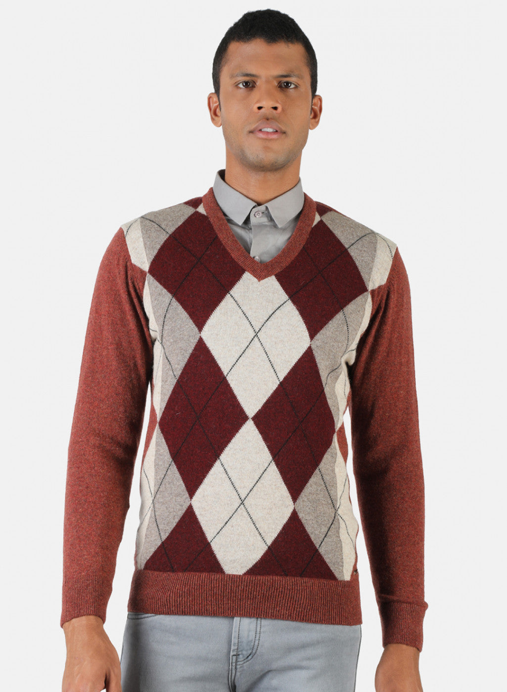 Men Multicolor Solid Pullover