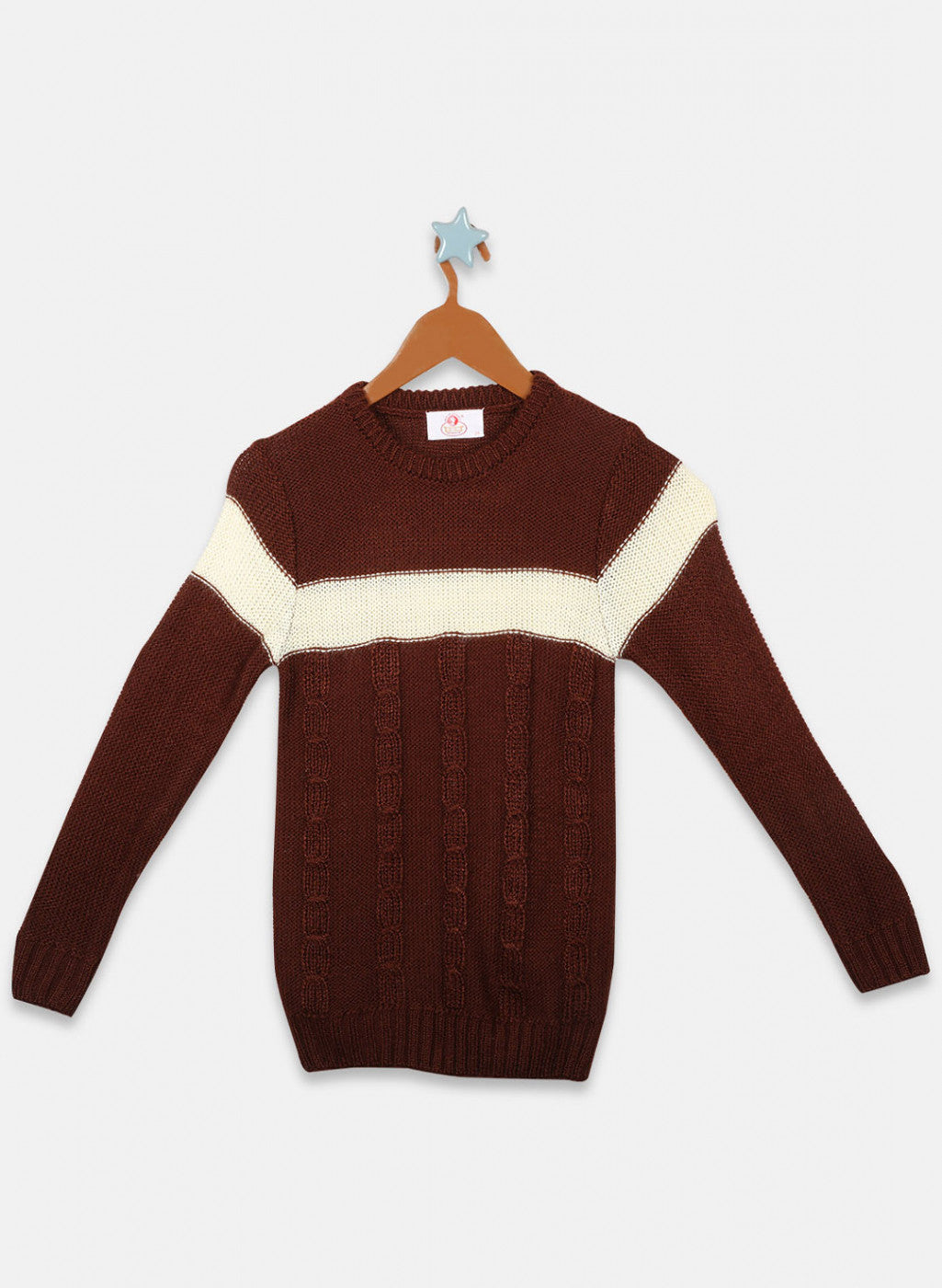 Oswal Brown Boys Pullover
