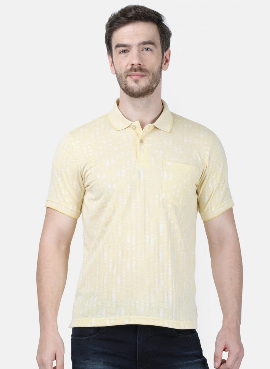 Mens Yellow Stripe T-Shirt