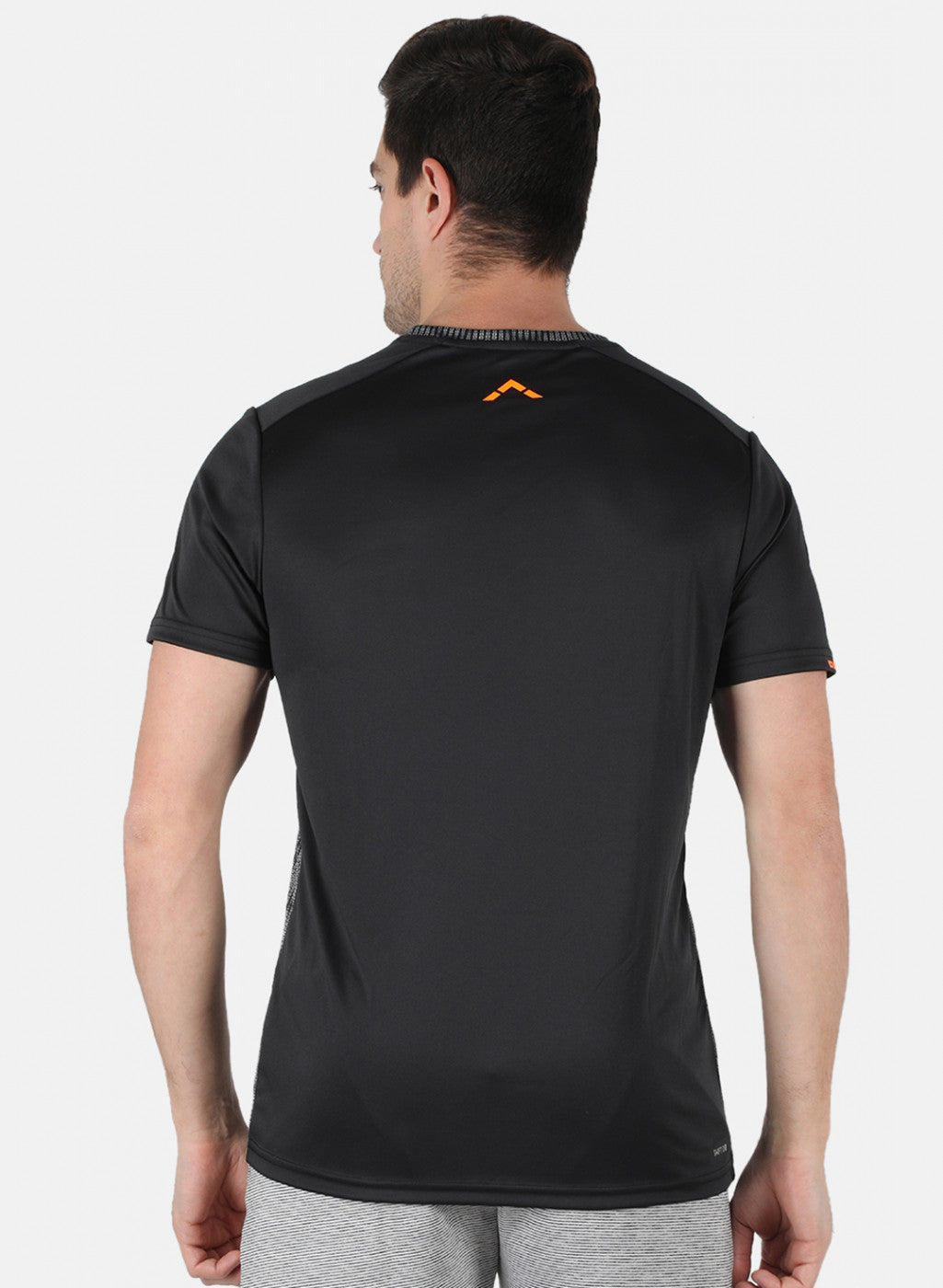 Rock.it Men Black Self Design Round Neck T-Shirt