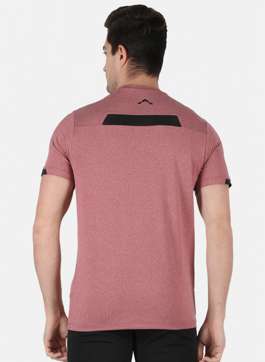 Rock.it Men Red Self Design Round Neck T-Shirt