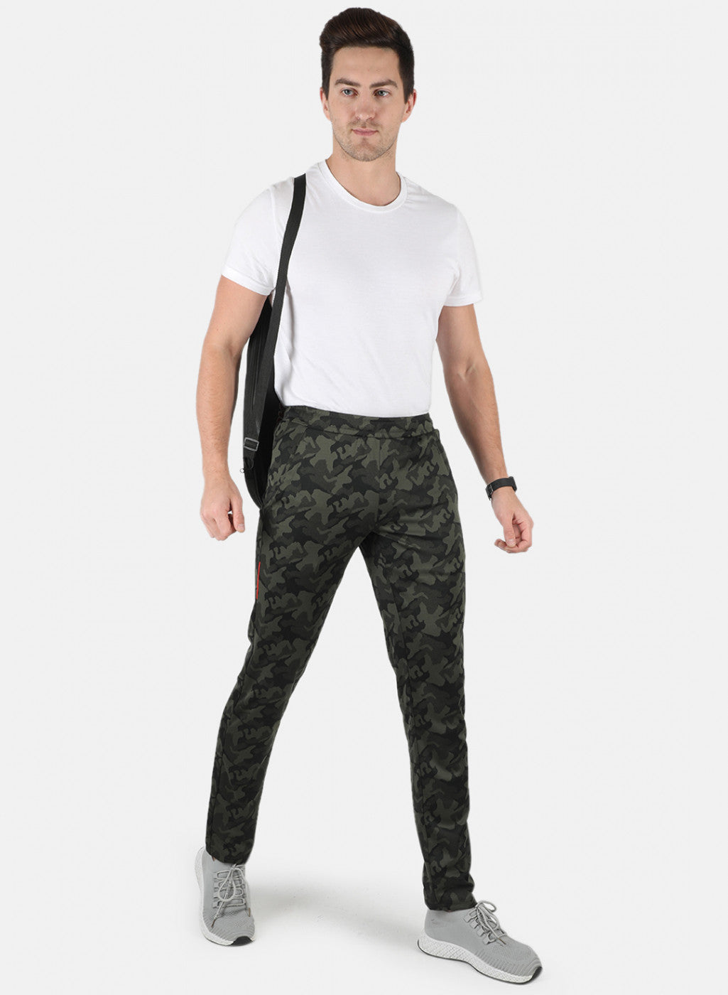 Rock.it Men Olive Self Design Lower