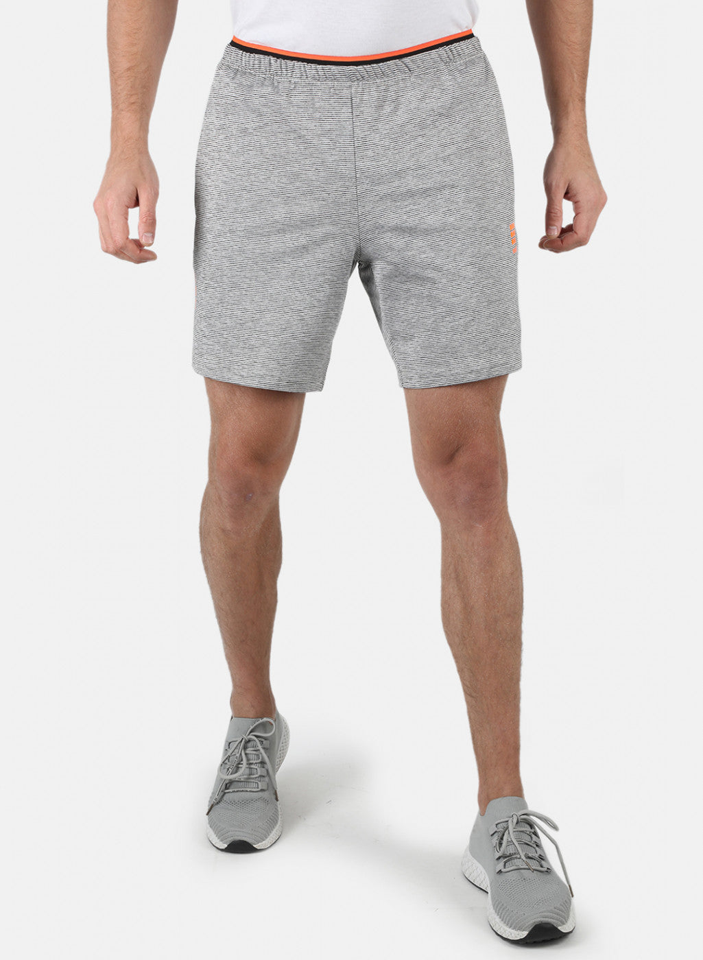 Rock.it Men Grey Self Design Shorts