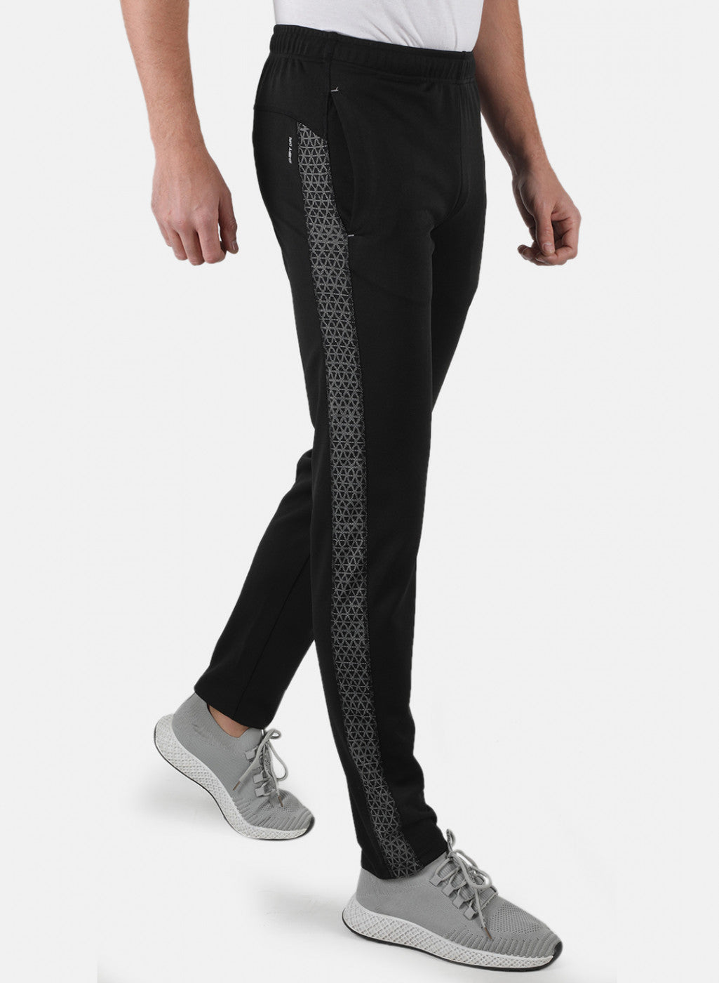 Rock.it Men Black Self Design Lower