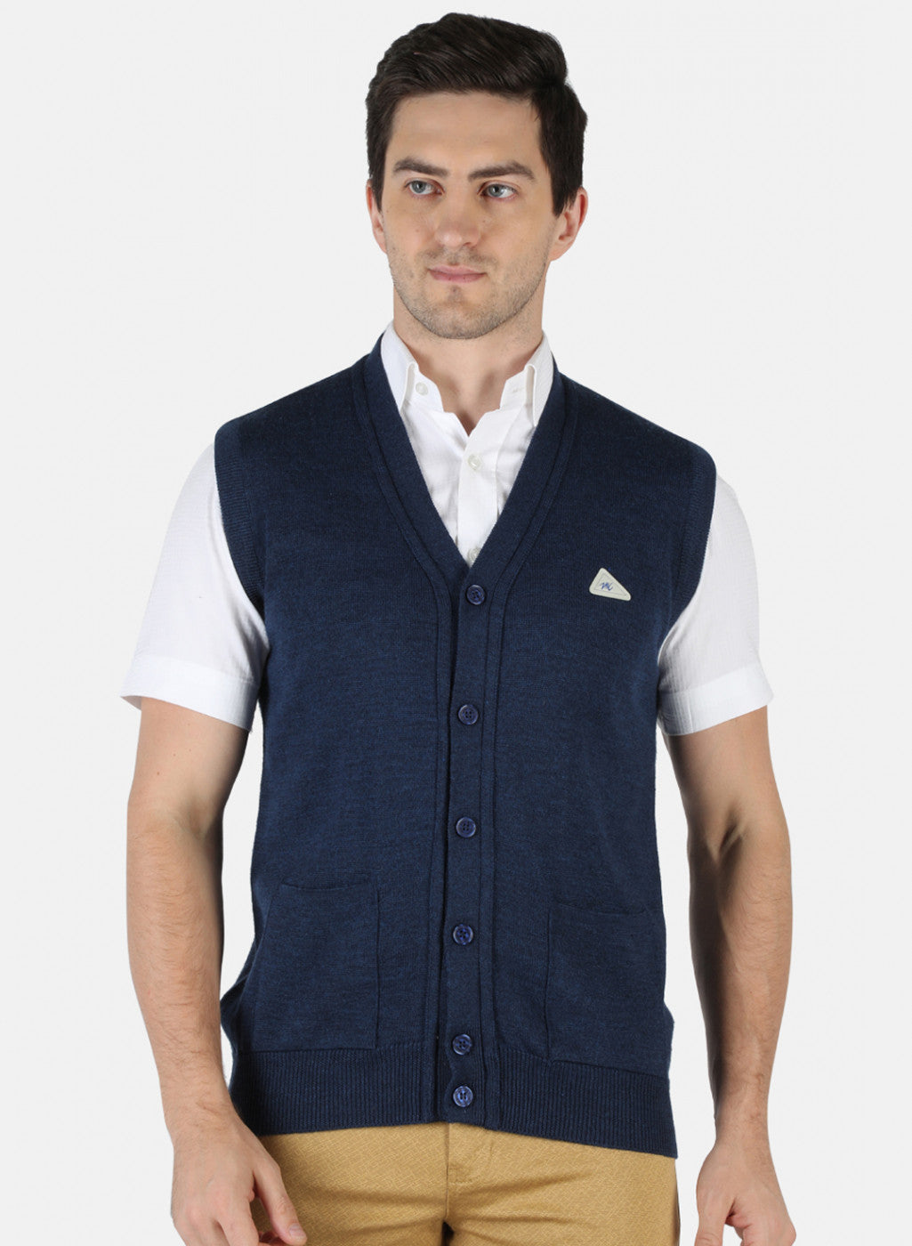 5218 Navy Blue Men Cardigan