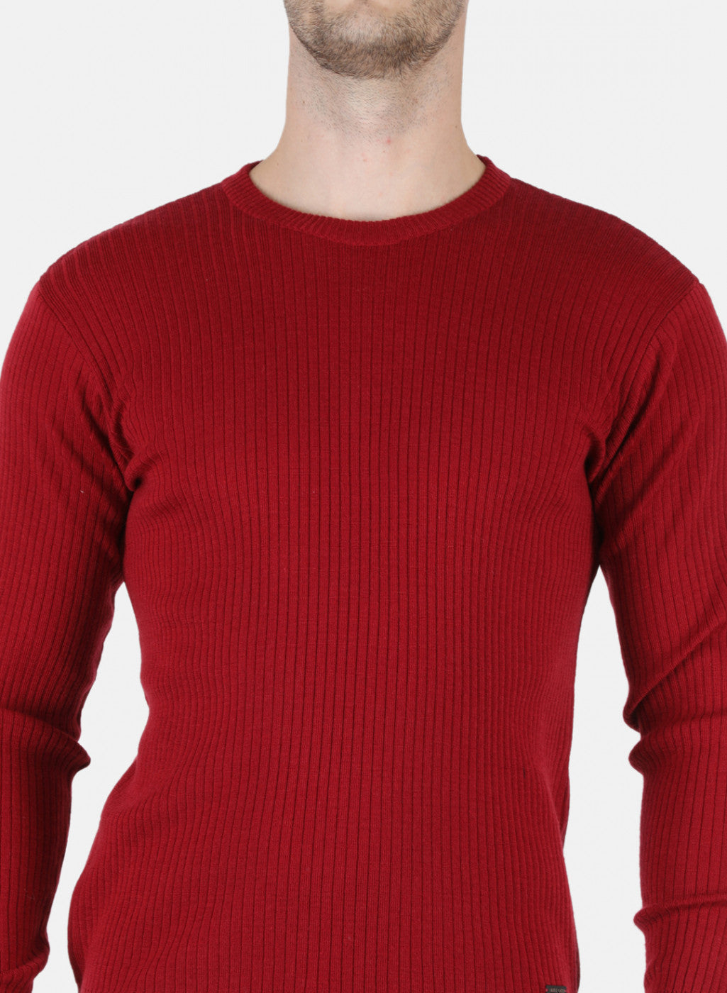Men Maroon Solid Pullover