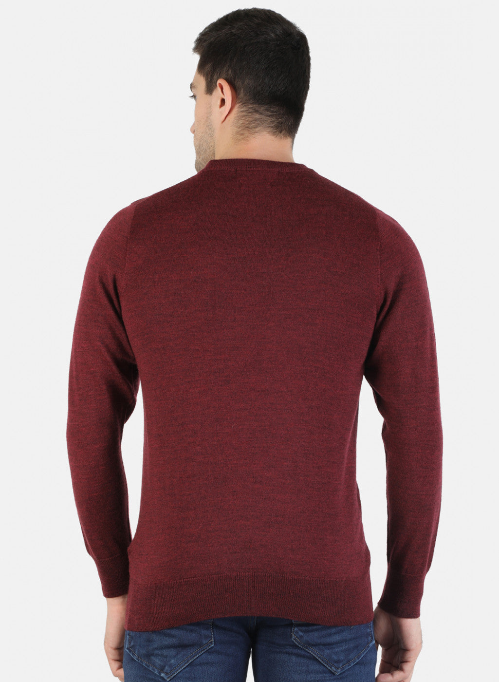 Men Purple Solid Pullover