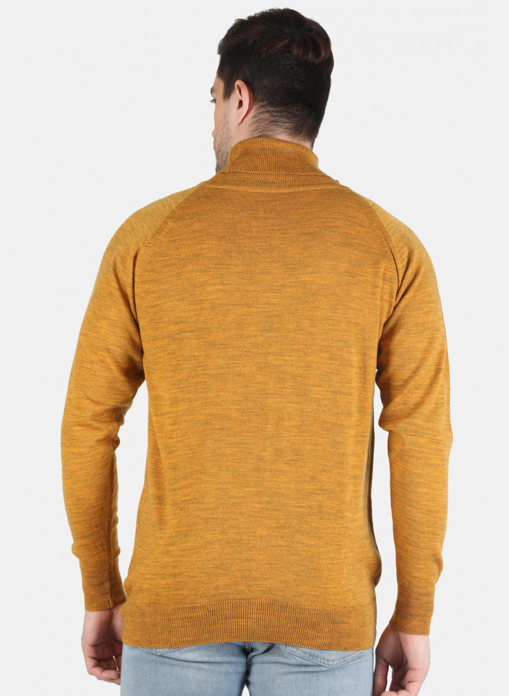 Men Yellow Solid Pullover