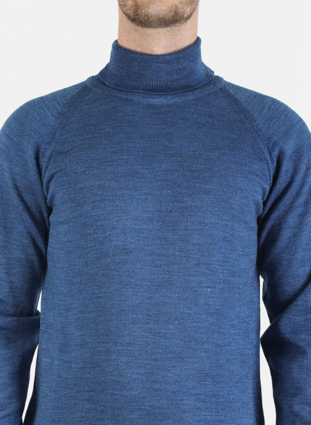 Men Blue Solid Pullover