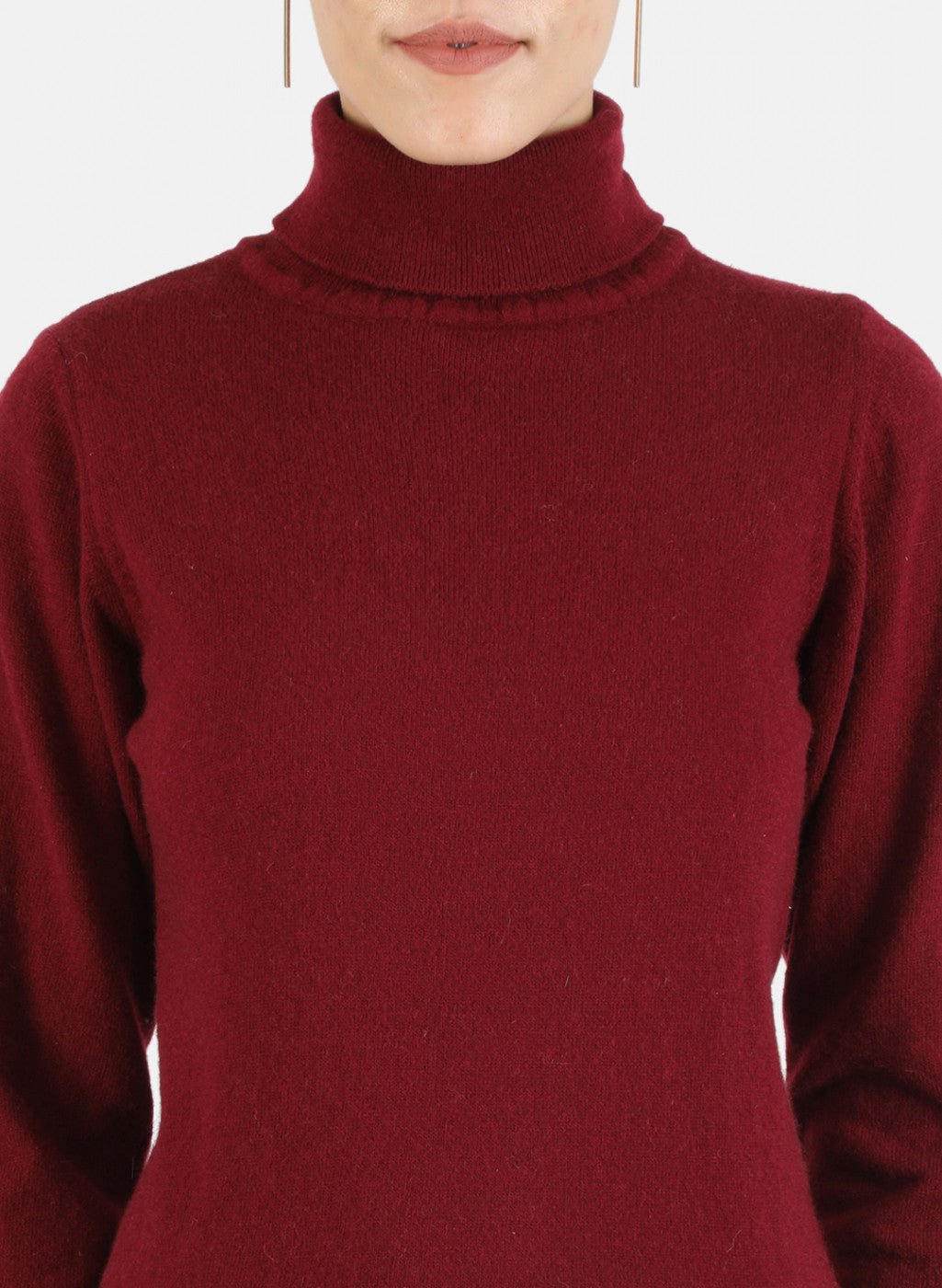 Women Maroon Solid Top