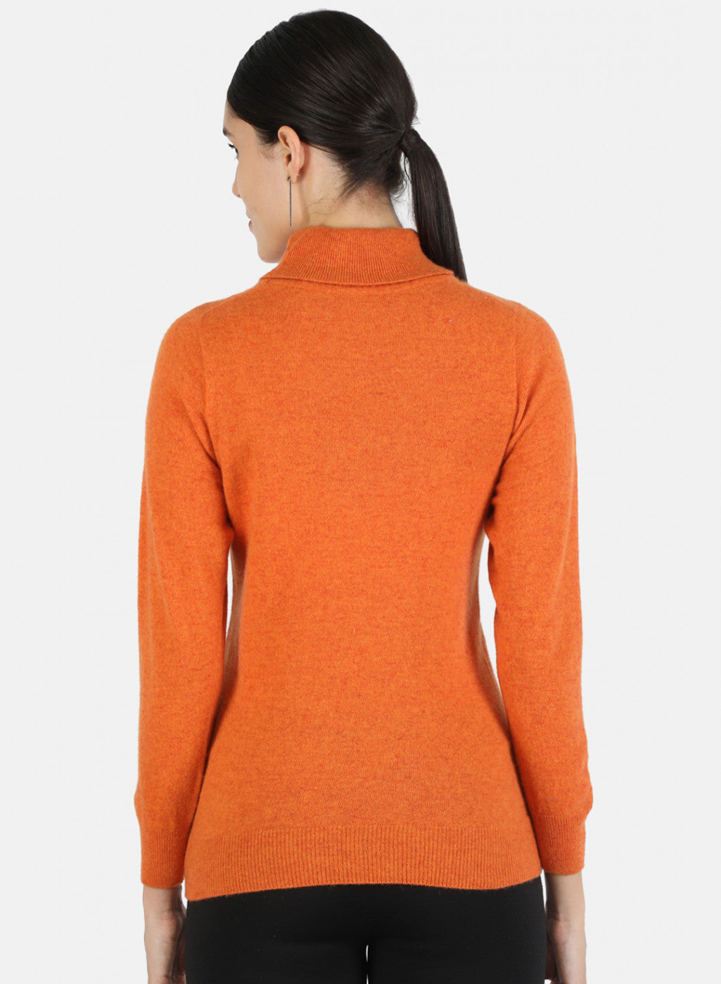 Women Orange Solid Top