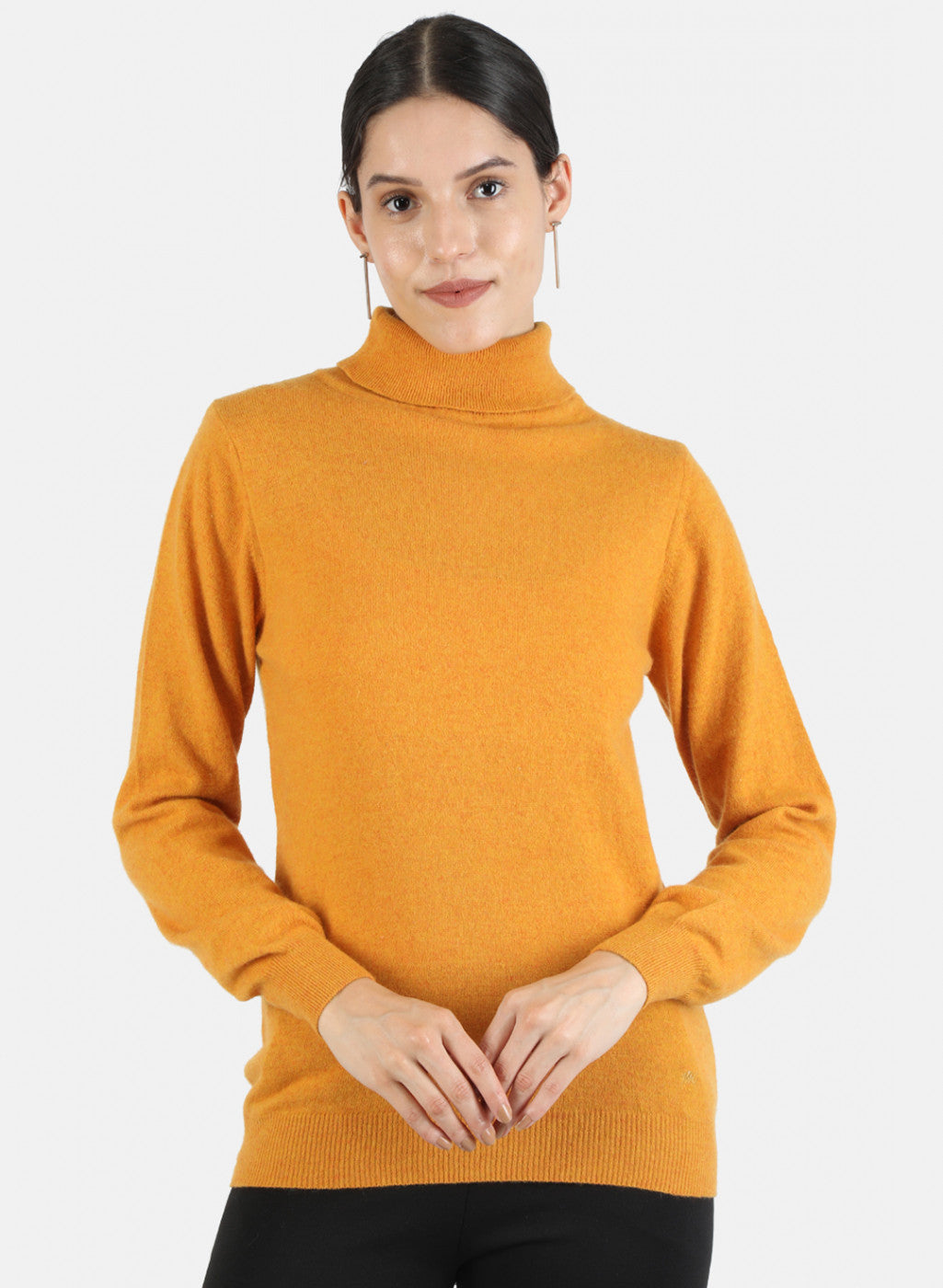 Women Yellow Solid Top