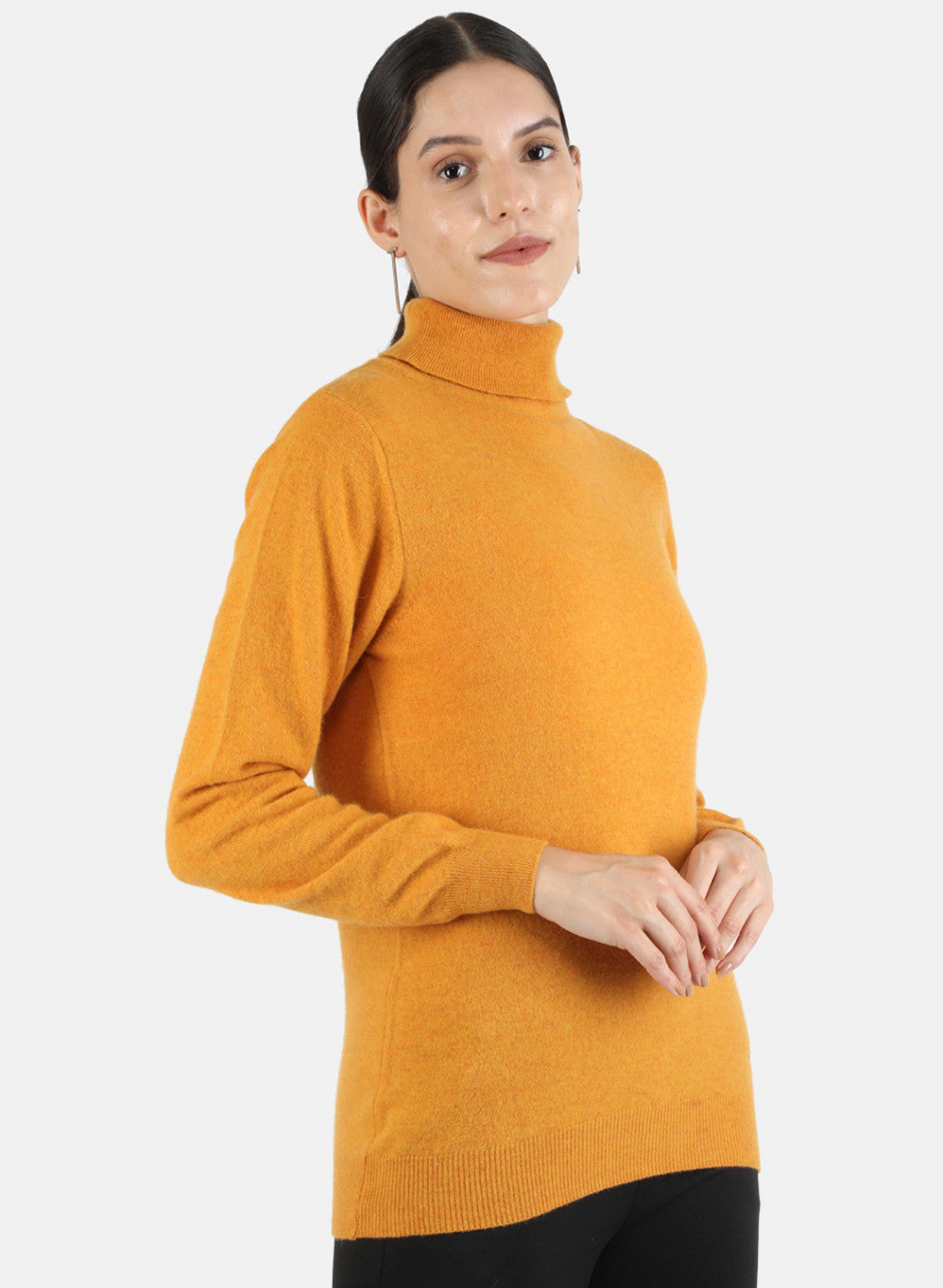 Women Yellow Solid Top