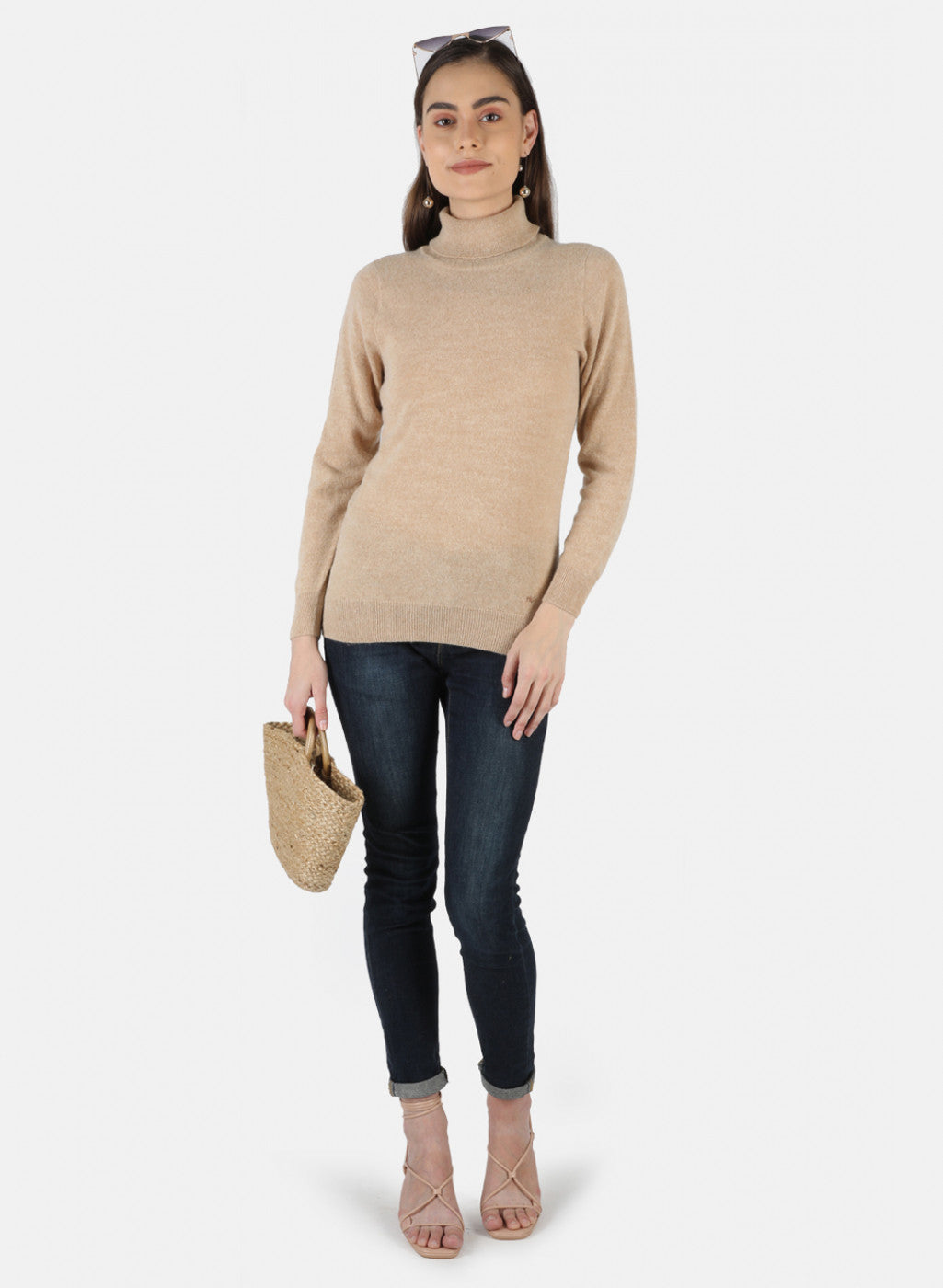 Women Beige Solid Top