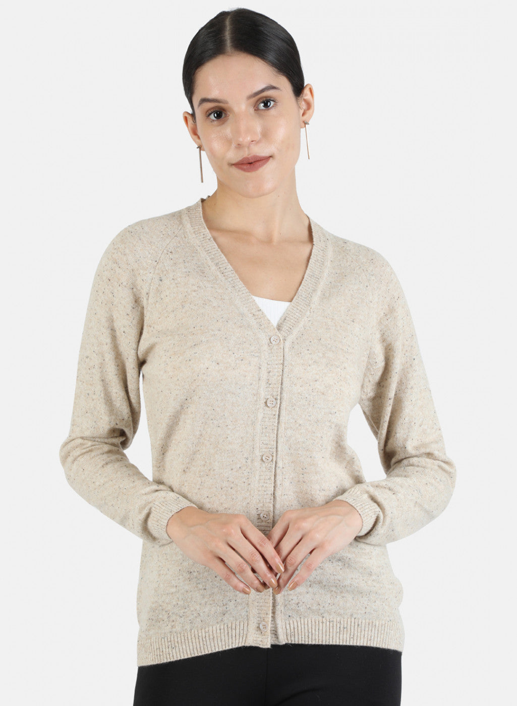 Women Pink Solid Cardigan