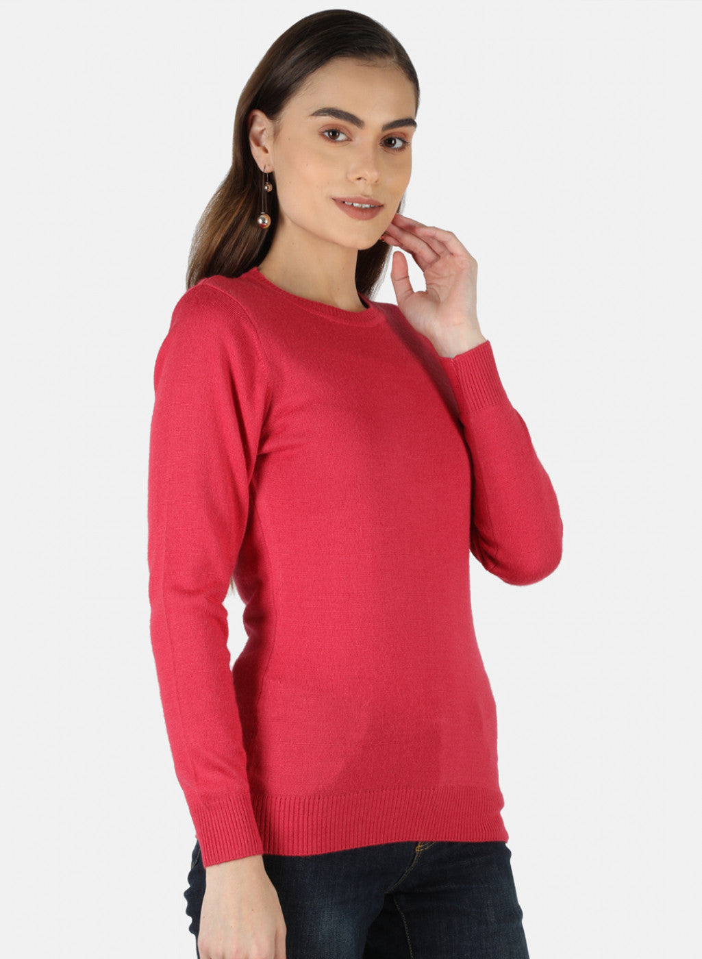 Women Pink Solid Top