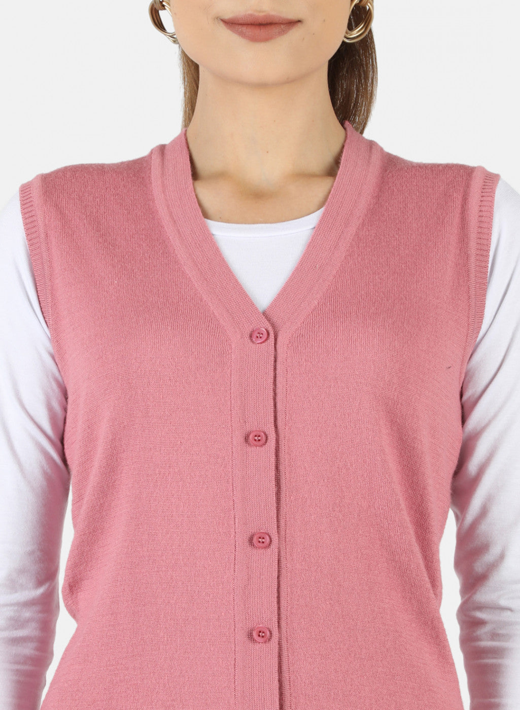 Women Pink Solid Cardigan