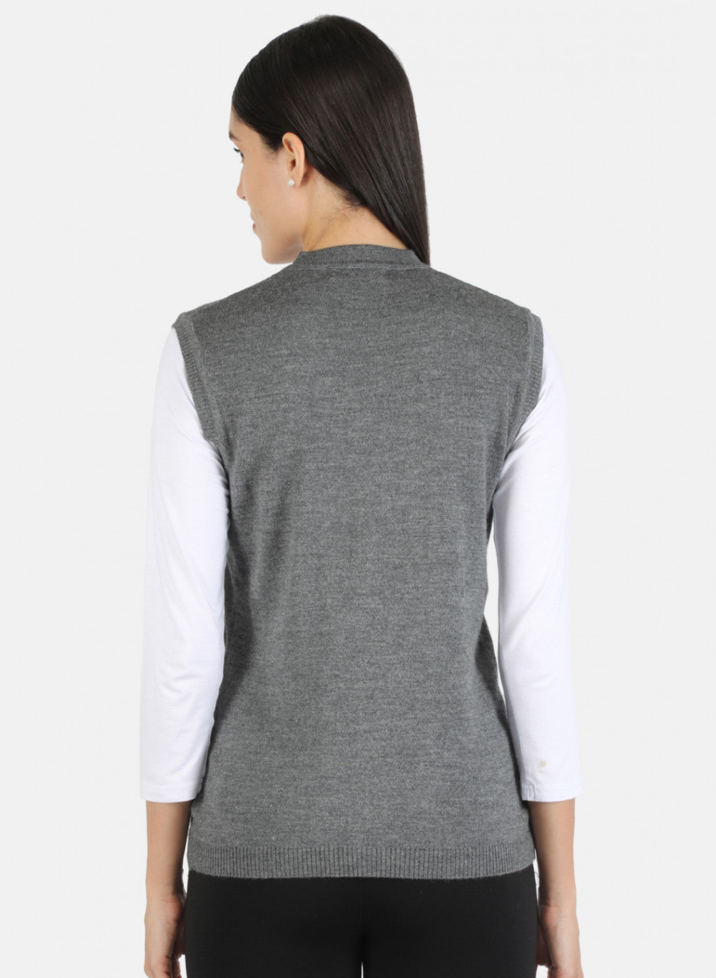 Women Grey Solid Cardigan
