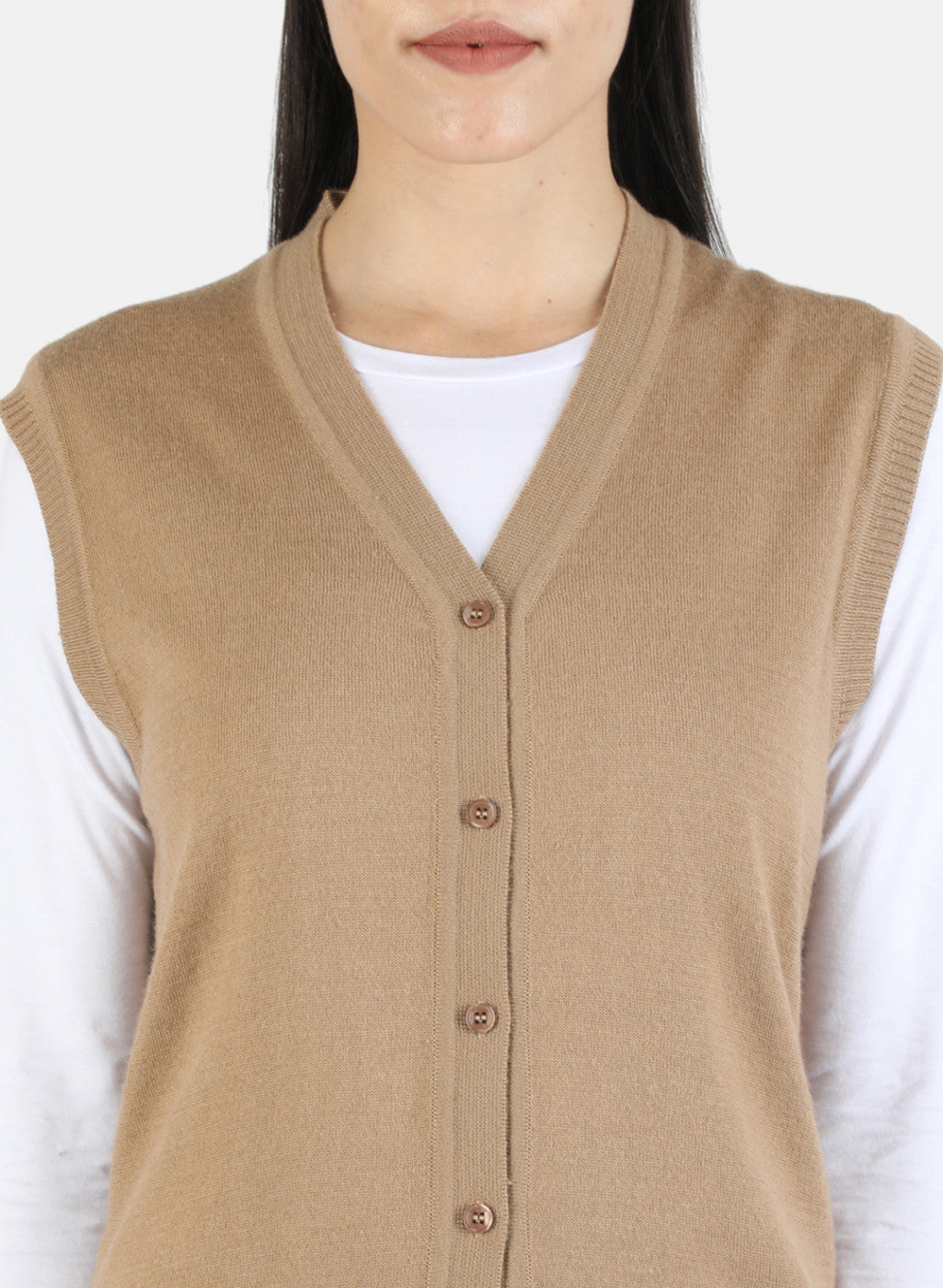 Women Brown Solid Cardigan