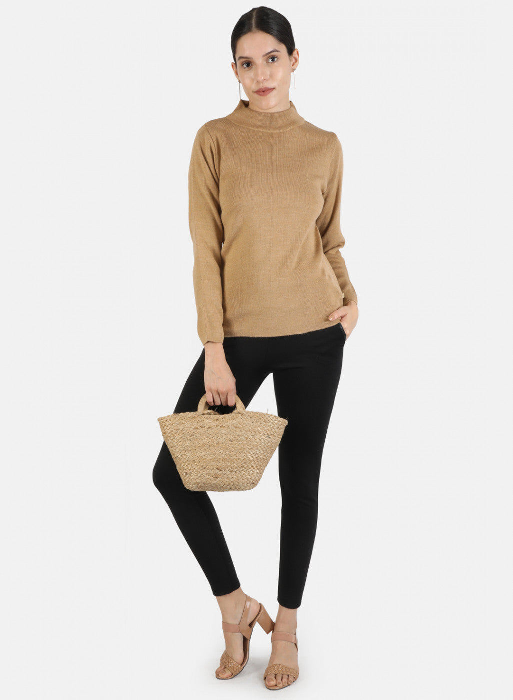 Women Brown Solid Sceavy