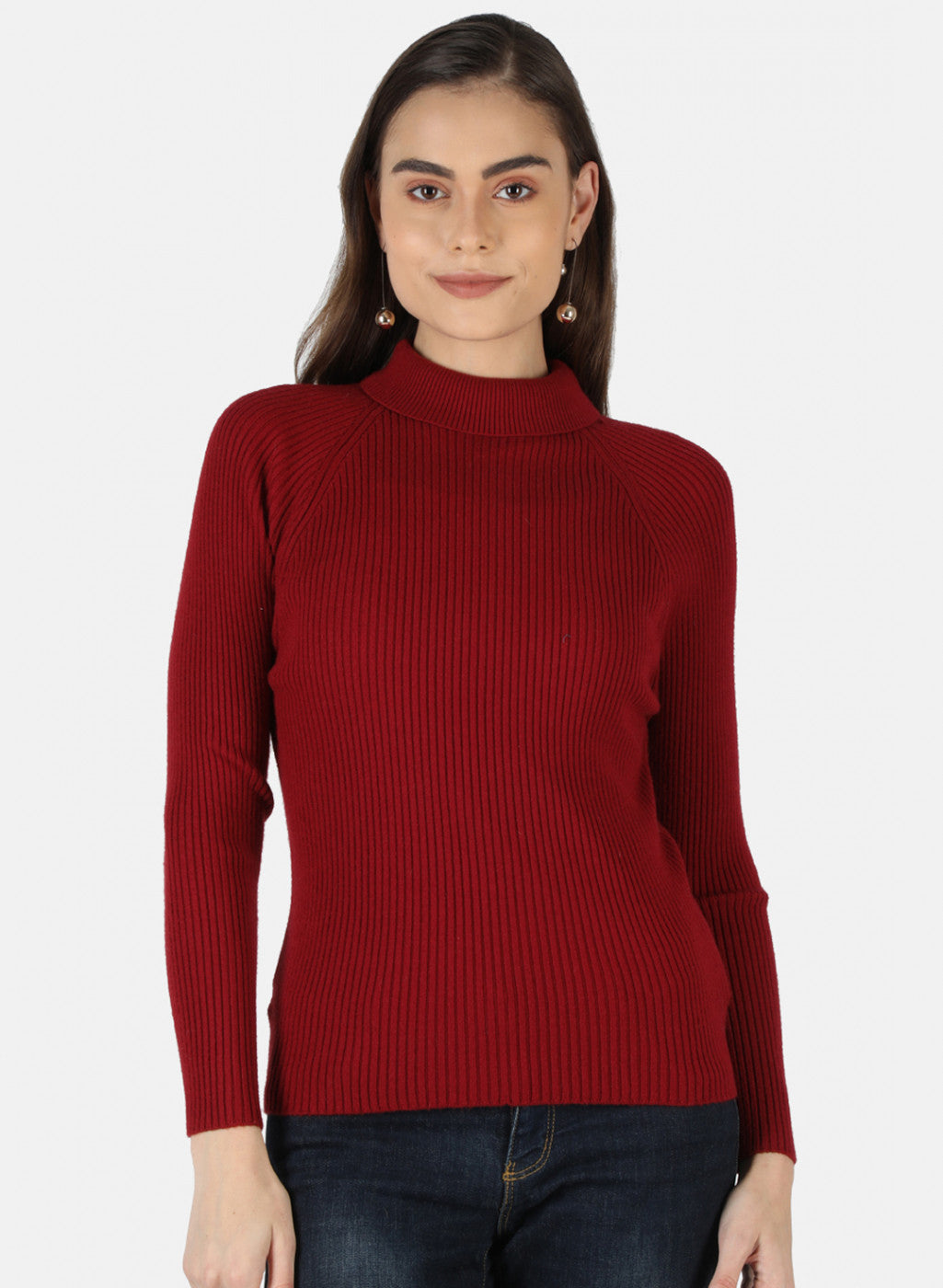 Women Maroon Solid Sceavy