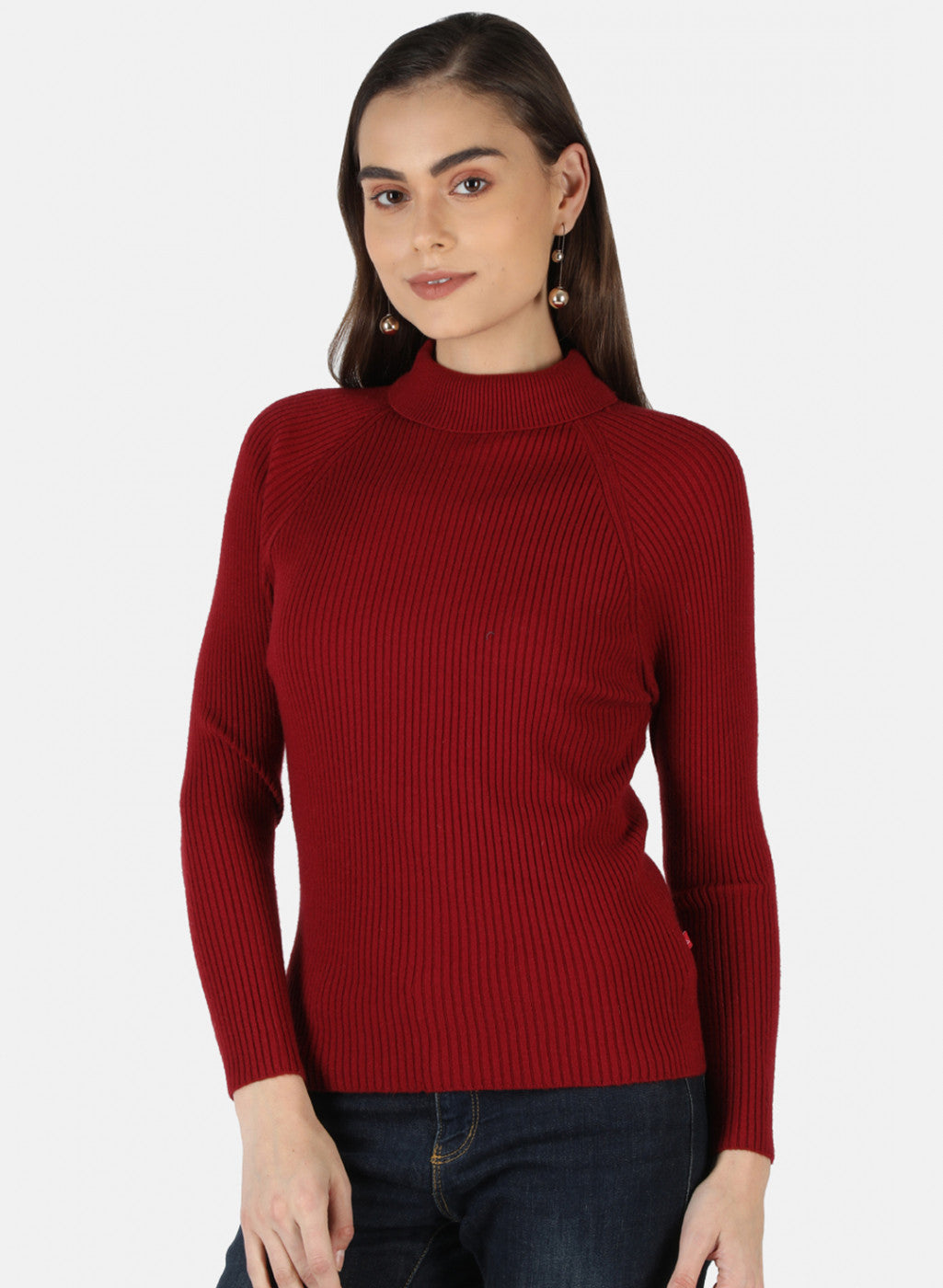 Women Maroon Solid Sceavy