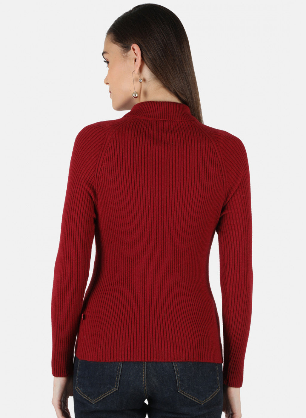 Women Maroon Solid Sceavy