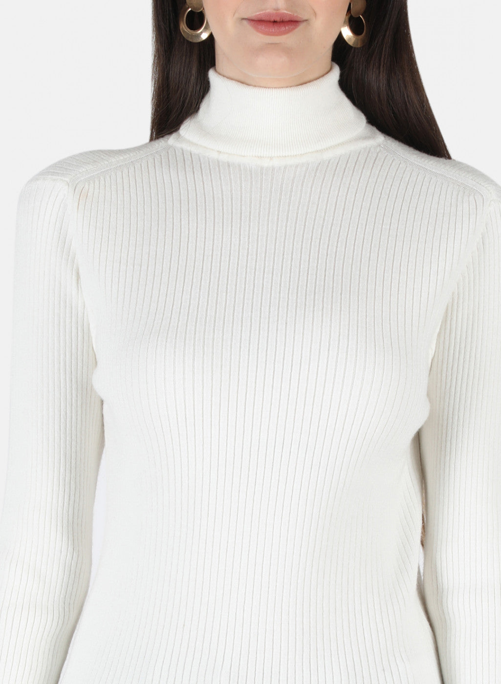 Women White Solid Sceavy