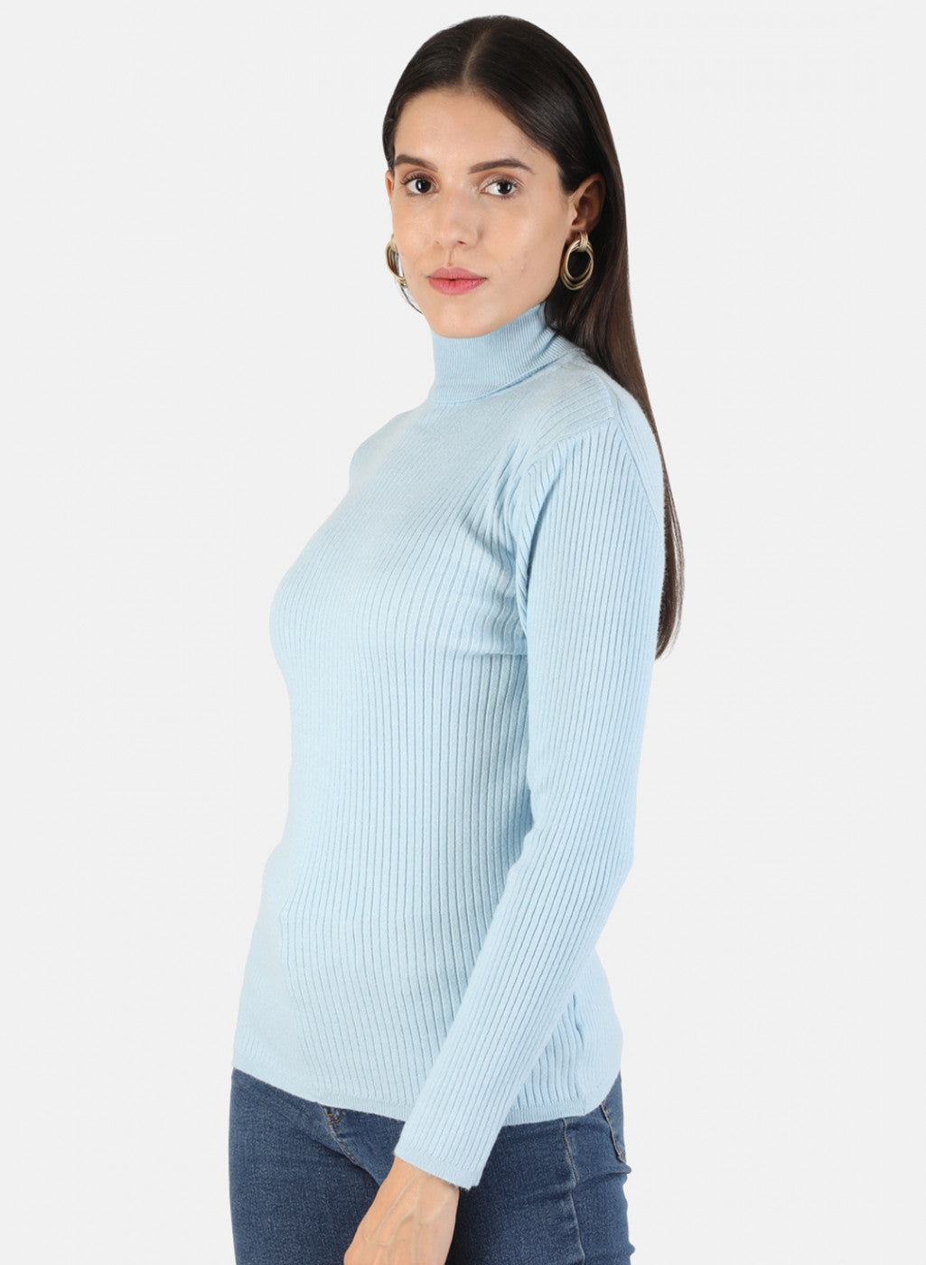 Women Blue Solid Sceavy