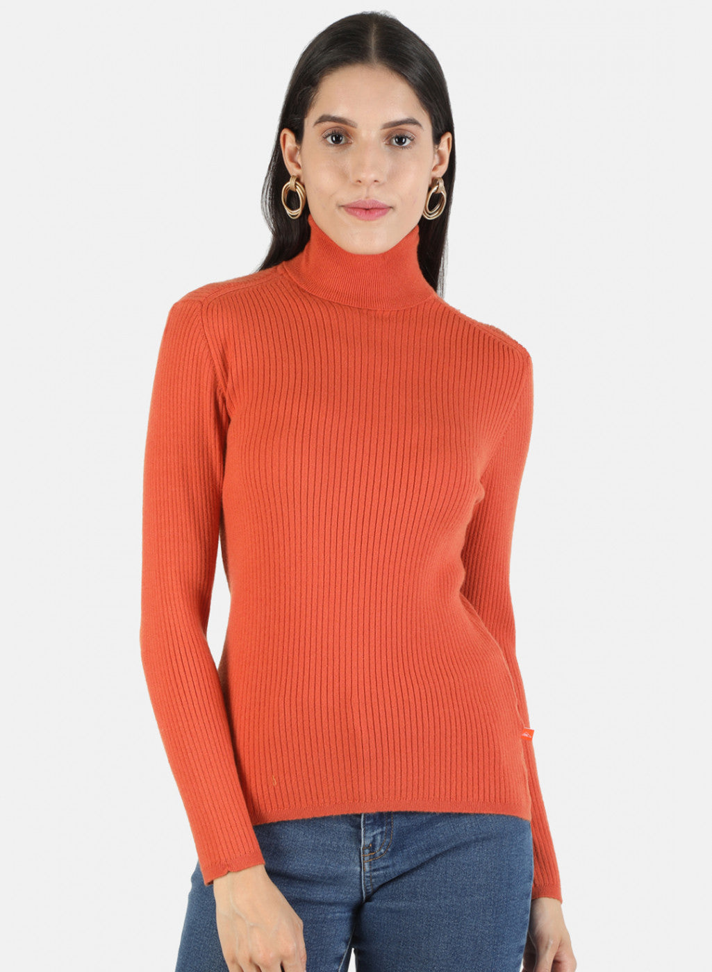 Women Orange Solid Sceavy