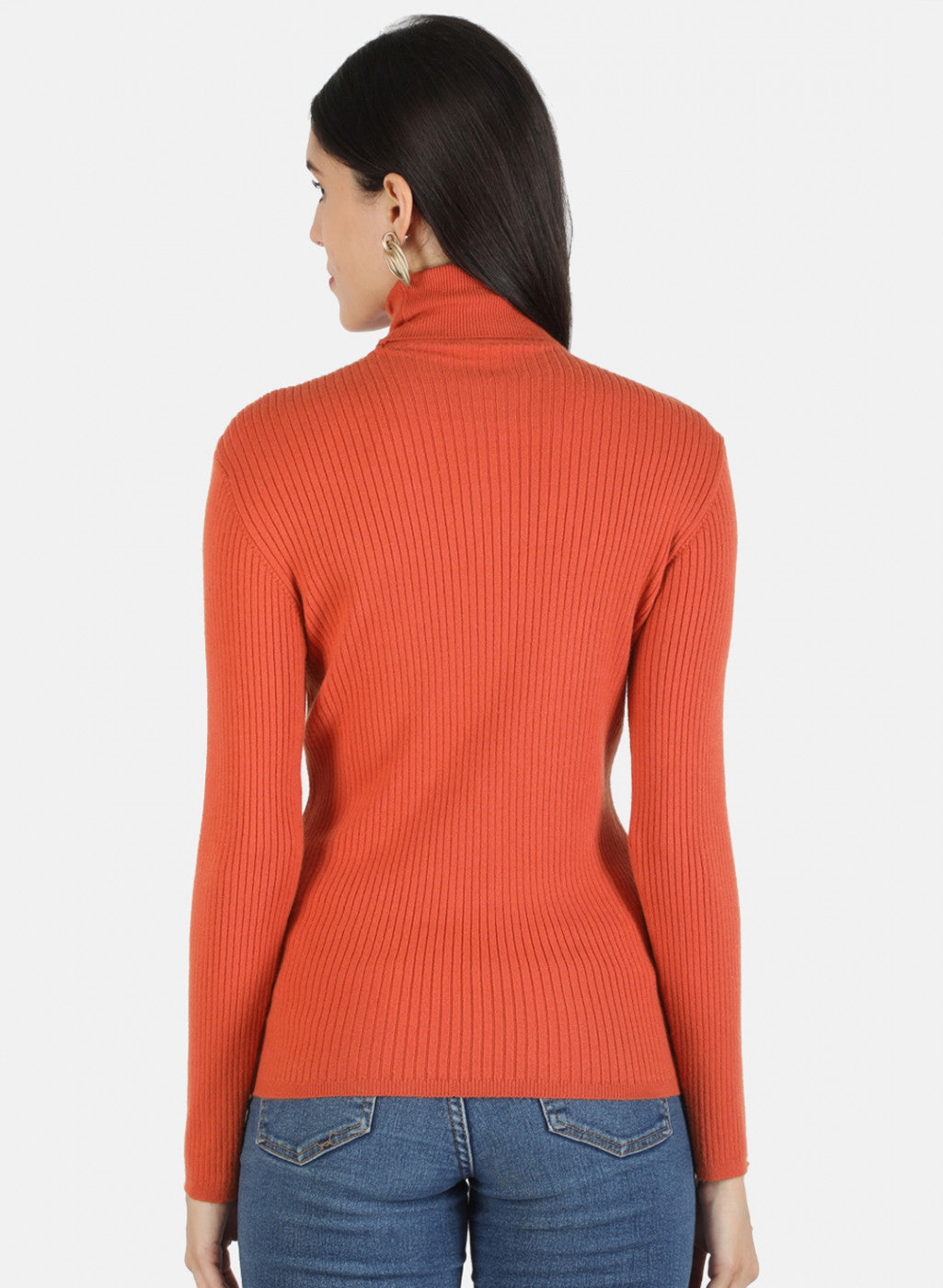 Women Orange Solid Sceavy