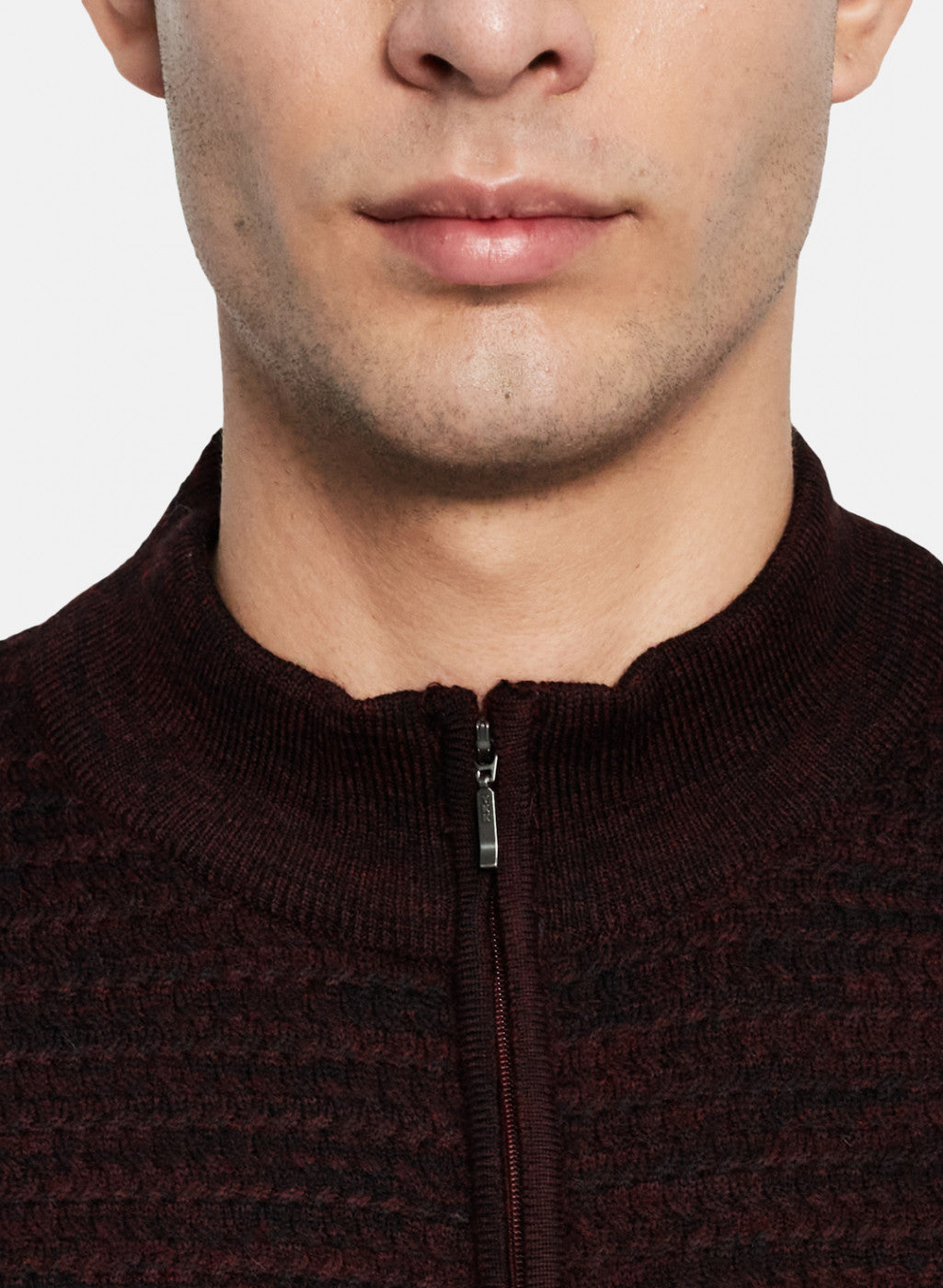 Men Red Solid Pullover