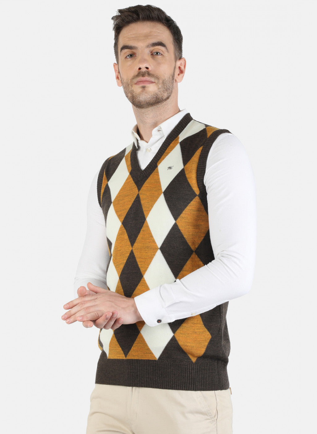 Men Black Self Sweater