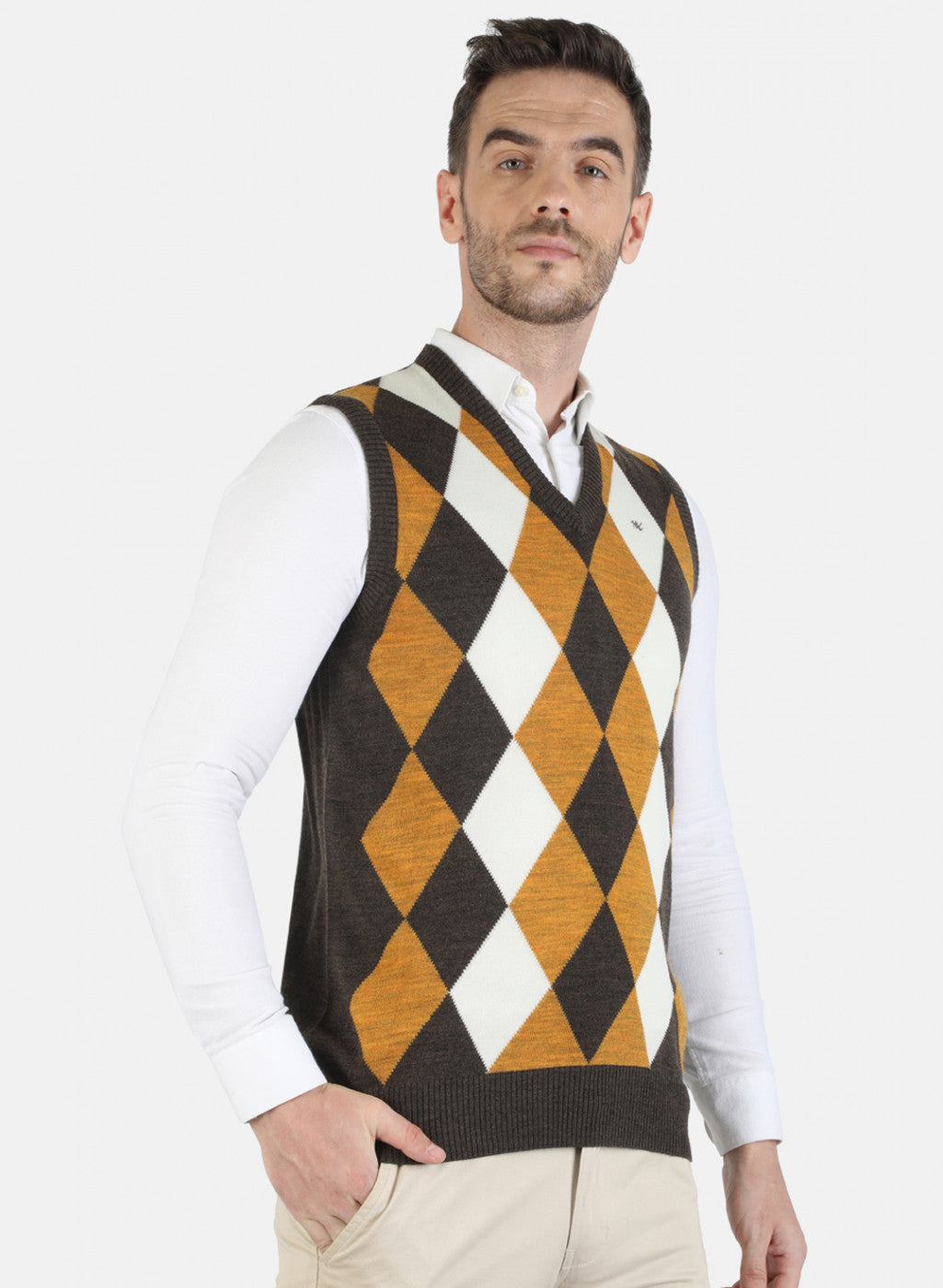 Men Black Self Sweater