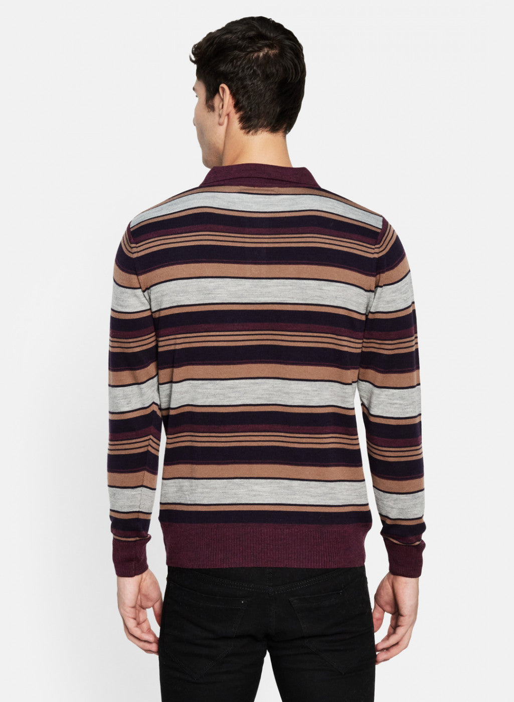 Men Purple Solid T-Shirt