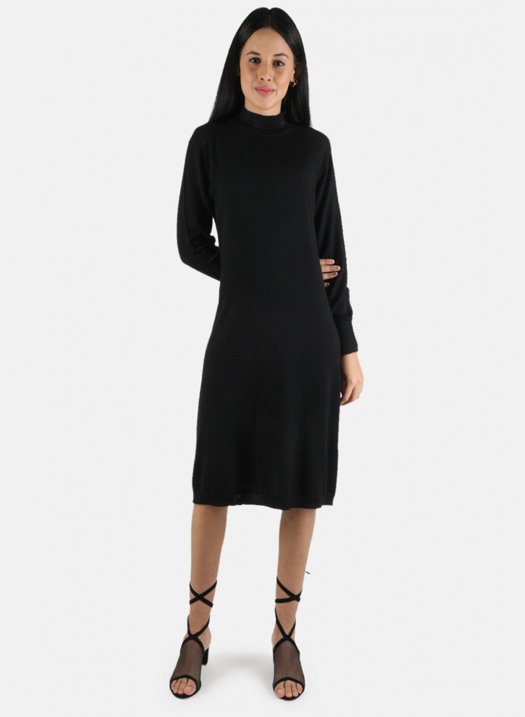 Women Black Self Design Top
