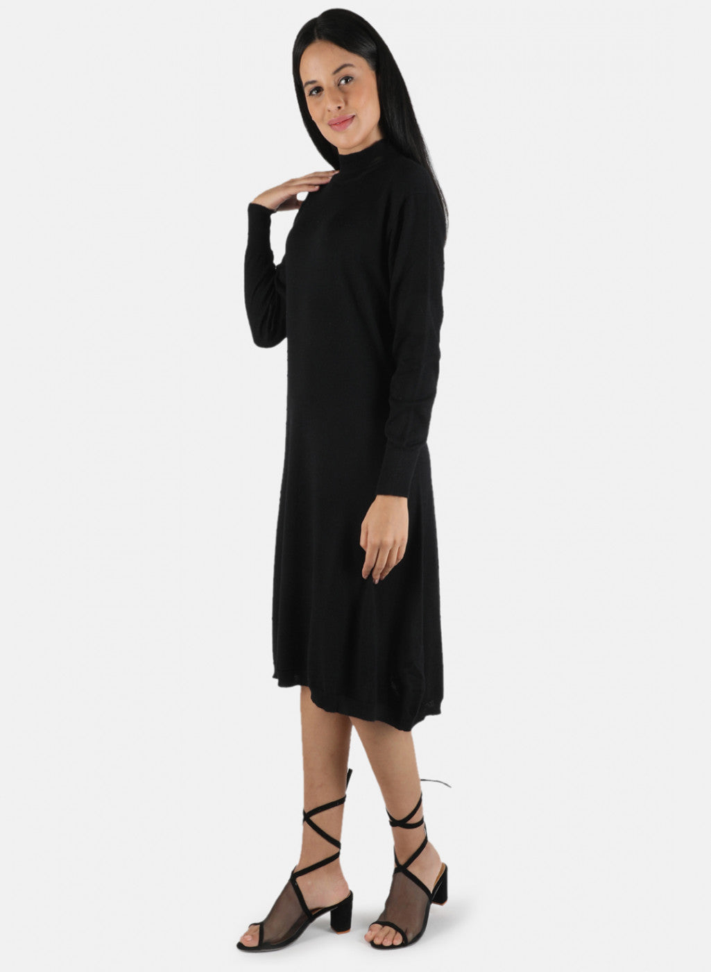 Women Black Self Design Top